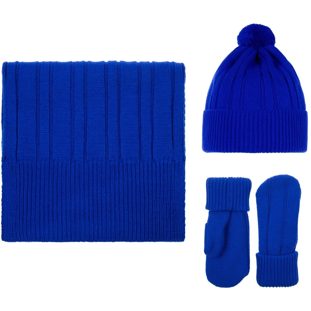 Шапка Knit Beat, синяя - фото 4