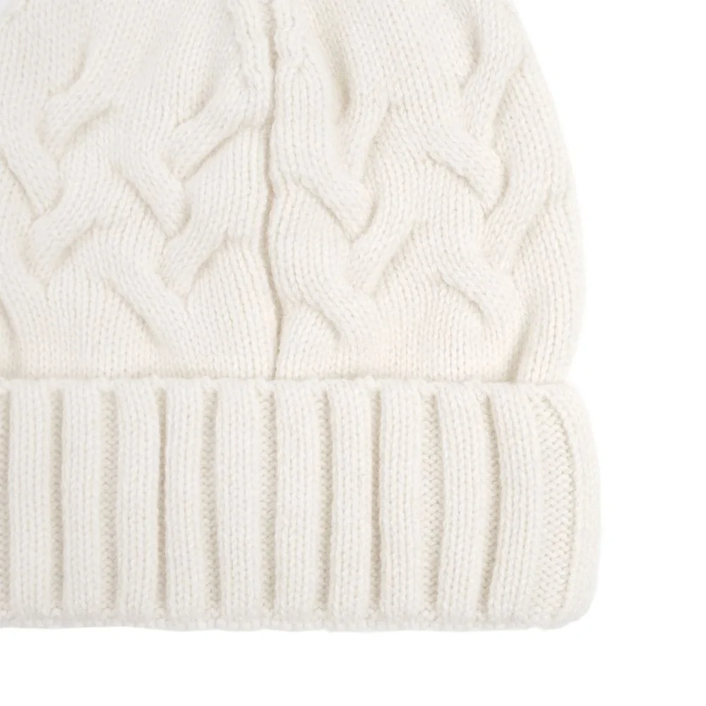 Шапка Loren, молочно-белая (ванильная) - фото 4
