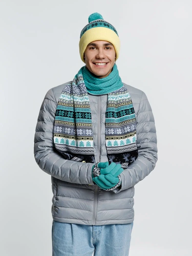 Шапка Mirakler, зеленая с желтым - фото 8