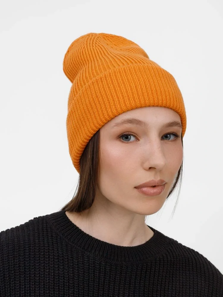 Шапка Nobilis Mono, оранжевая (абрикос) - фото 5