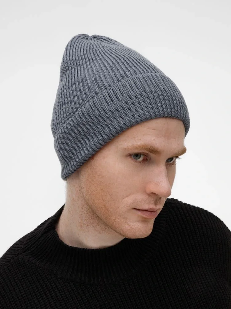 Шапка Nobilis Mono, серая (стальная) - фото 5