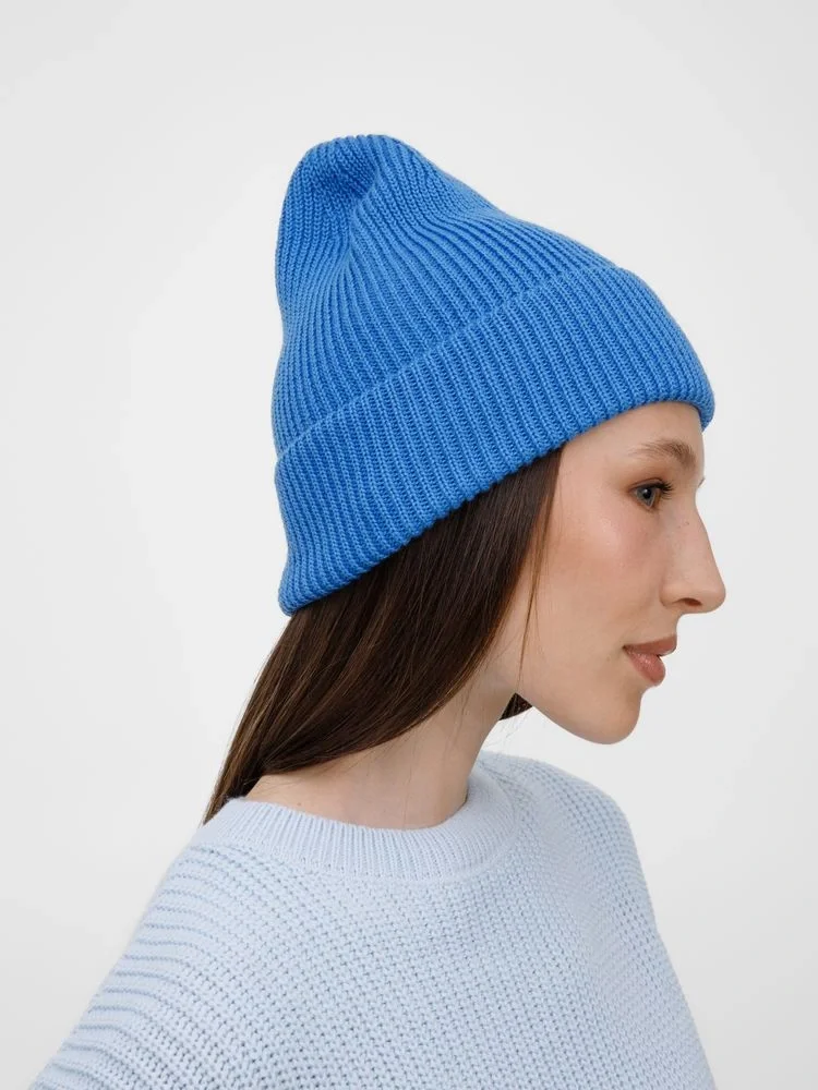 Шапка Nobilis Mono, синяя (аква) - фото 11