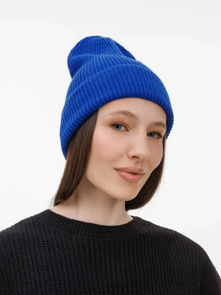 Шапка Nobilis Mono, синяя (аква) - фото 4