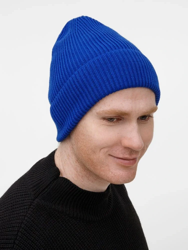 Шапка Nobilis Mono, синяя (аква) - фото 5