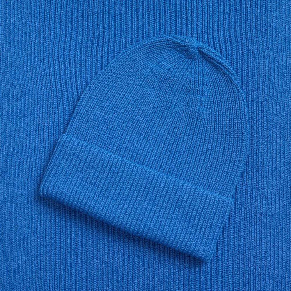 Шапка Nobilis Mono, синяя (аква) - фото 9