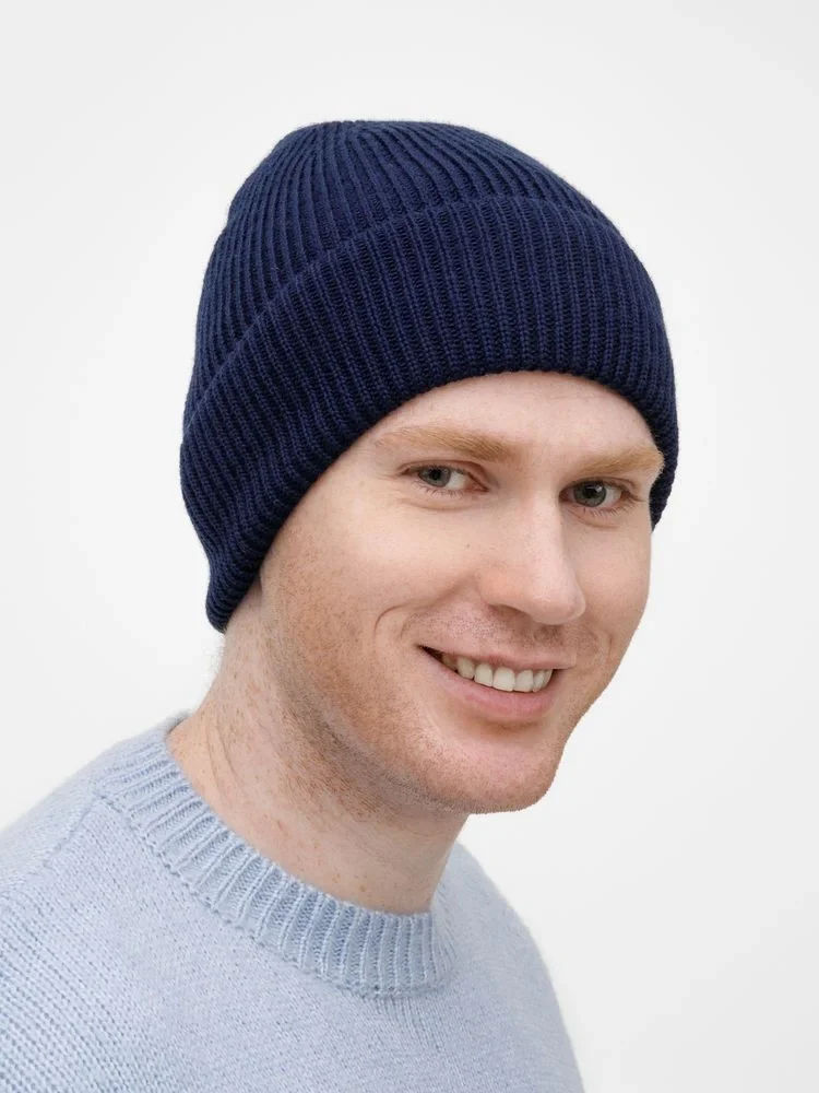 Шапка Nobilis Mono, темно-синяя - фото 5
