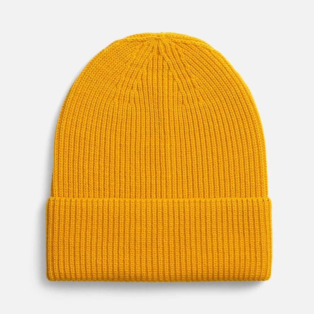 Шапка Nobilis Mono, желтая (медовая) - фото 1