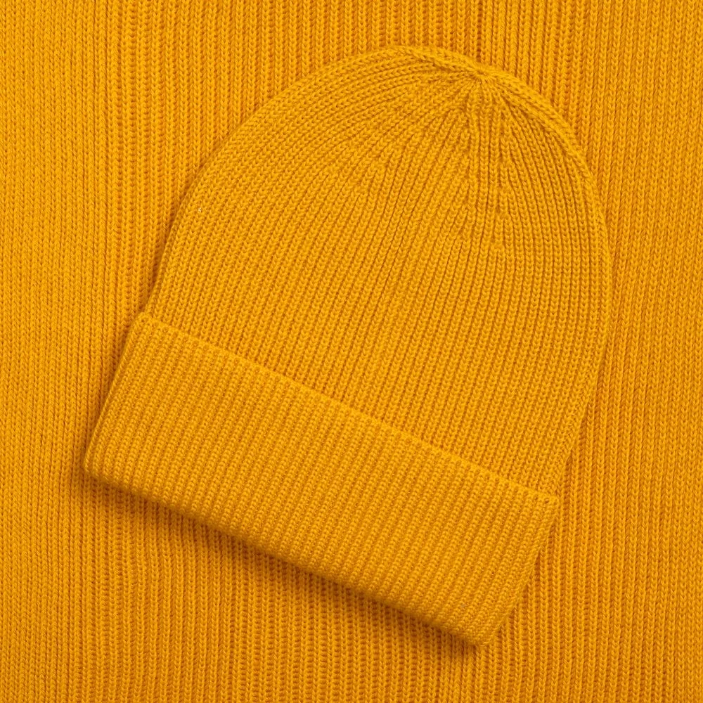 Шапка Nobilis Mono, желтая (медовая) - фото 3