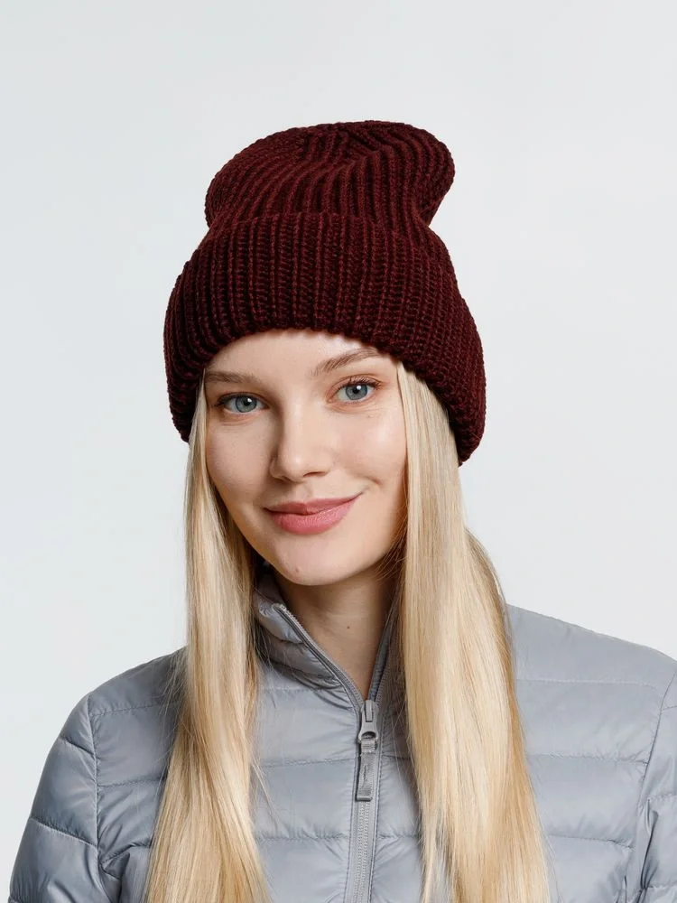 Шапка Nordkyn, бордовая - фото 5