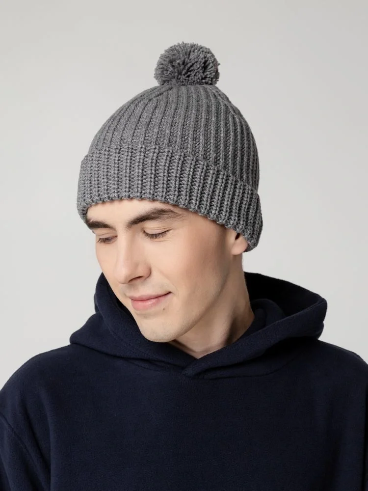 Шапка Nordvik, серый меланж - фото 4