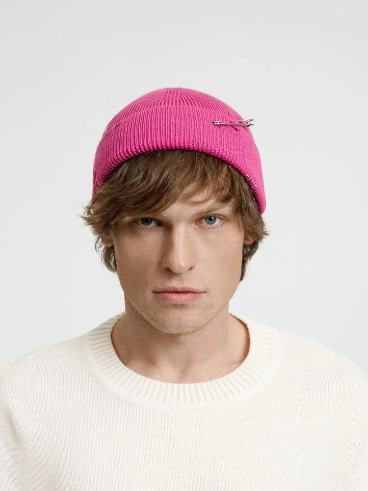Шапка Pricker, розовая (малиновая) - фото 7