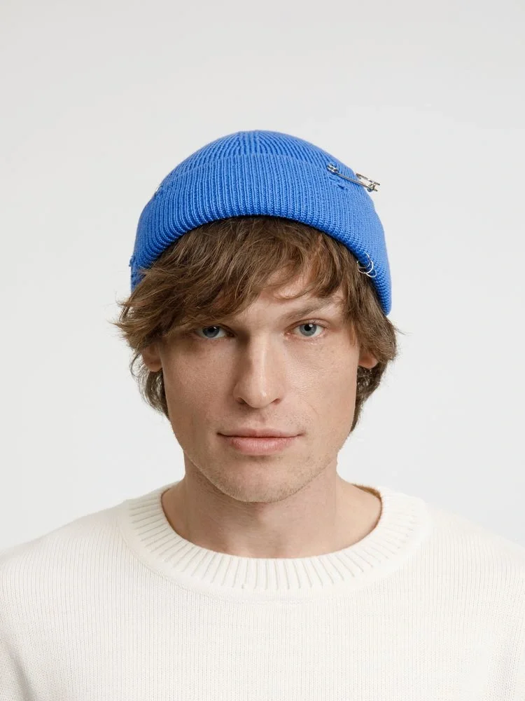 Шапка Pricker, синяя (аква) - фото 7