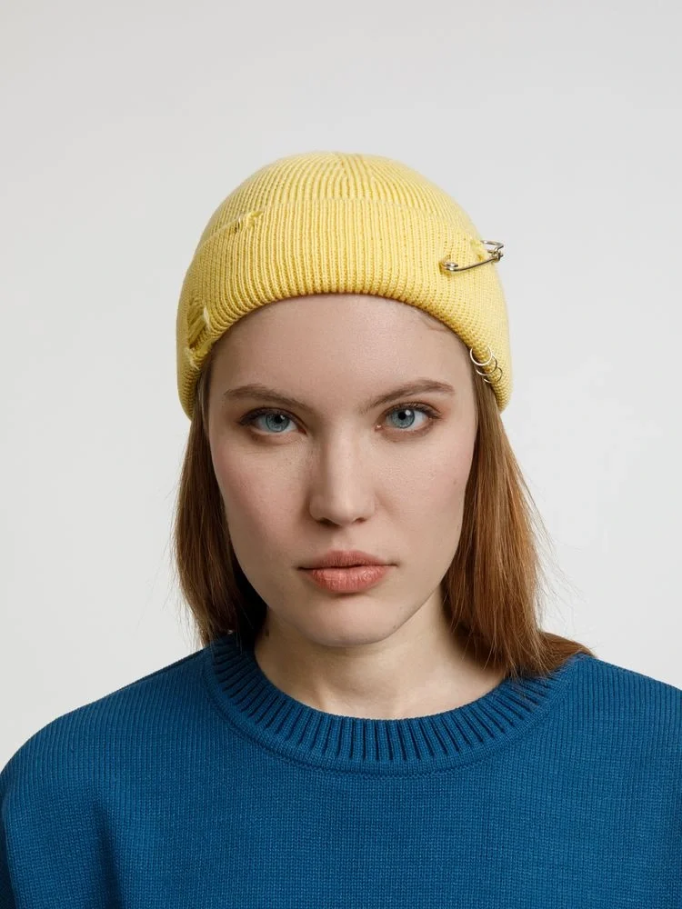 Шапка Pricker, желтая (попкорн) - фото 10