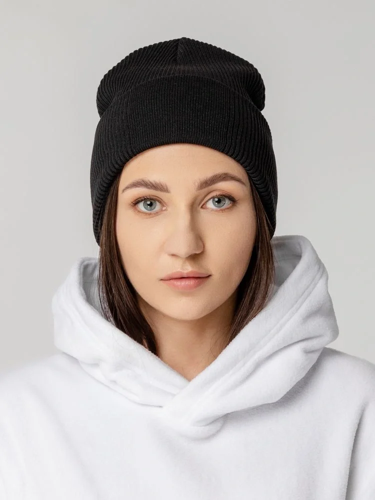 Шапка Real Rib, черная - фото 4