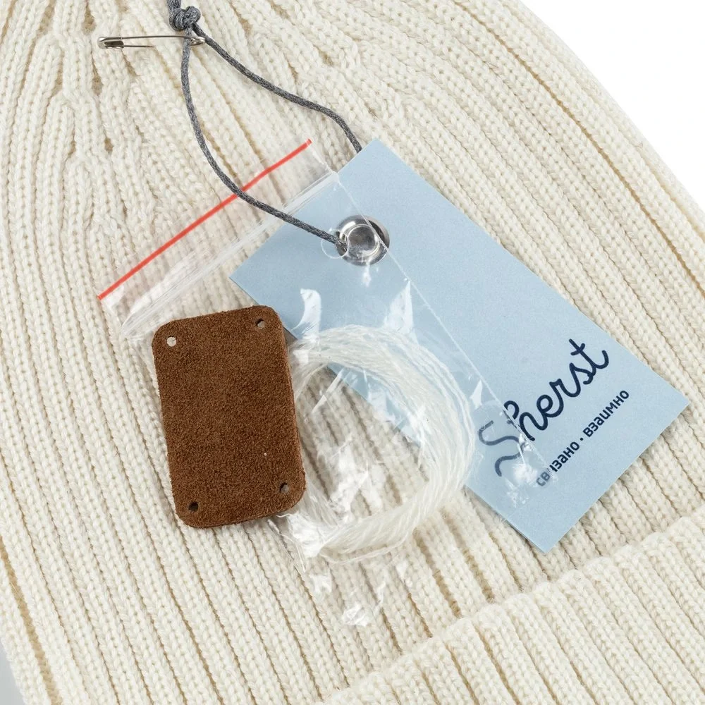 Шапка Stout, молочно-белая - фото 9