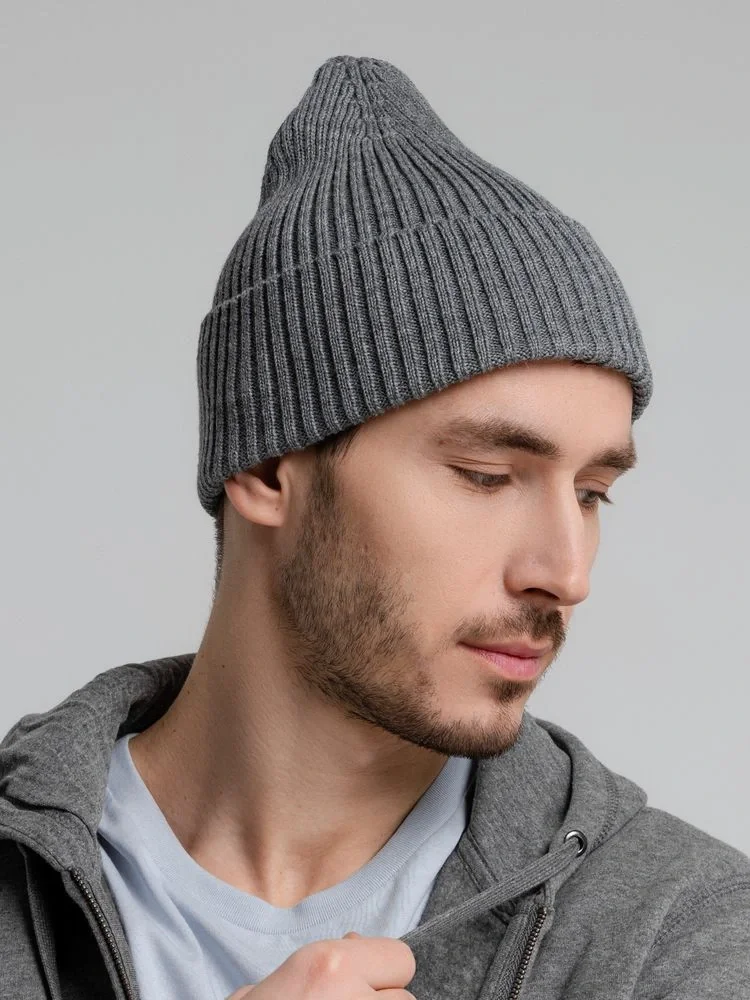 Шапка Stout, серый меланж - фото 11