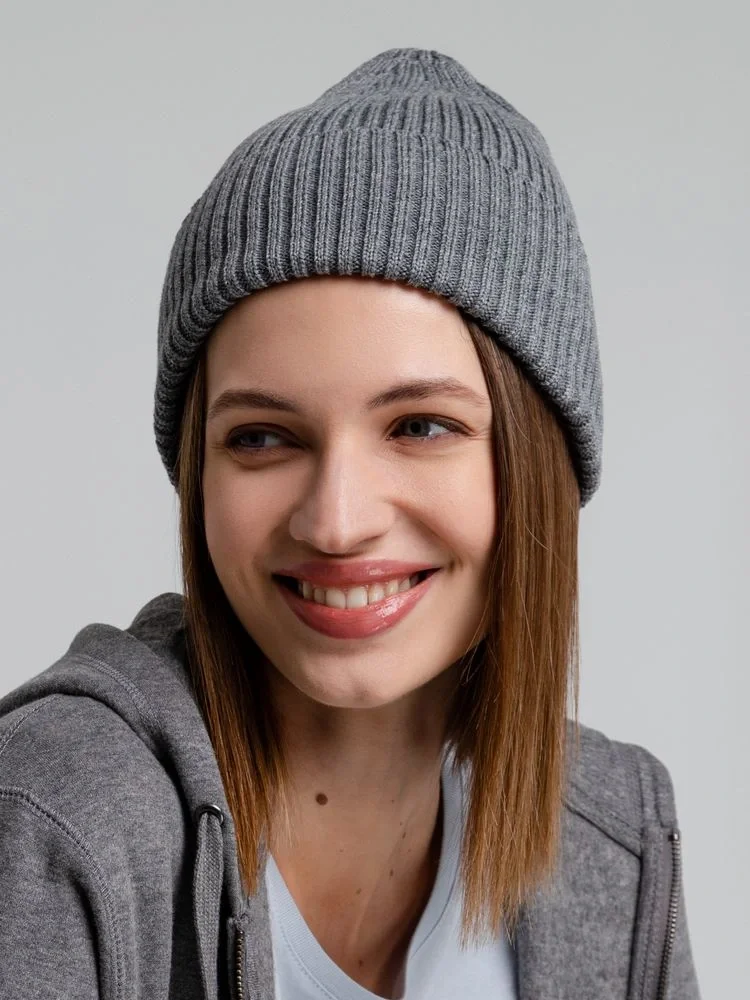 Шапка Stout, серый меланж - фото 14