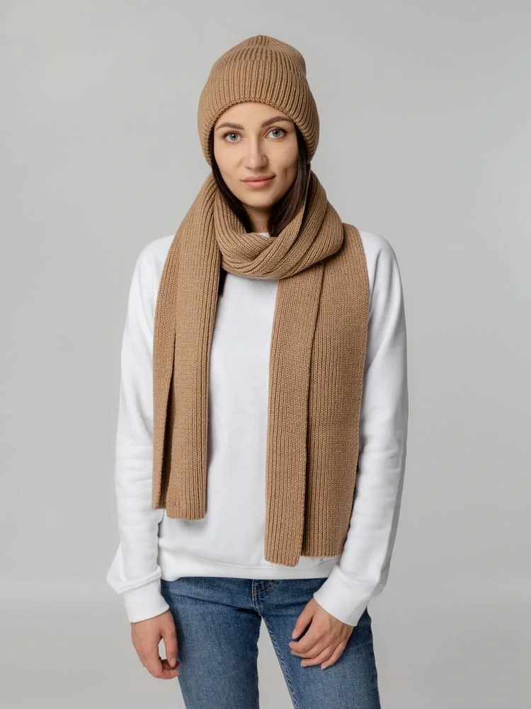 Шапка Tommi, бежевый меланж - фото 7