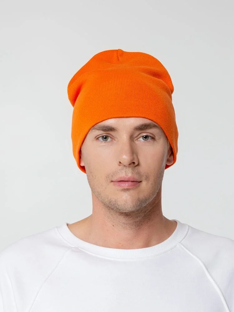 Шапка Tube Top, оранжевая (апельсин) - фото 4