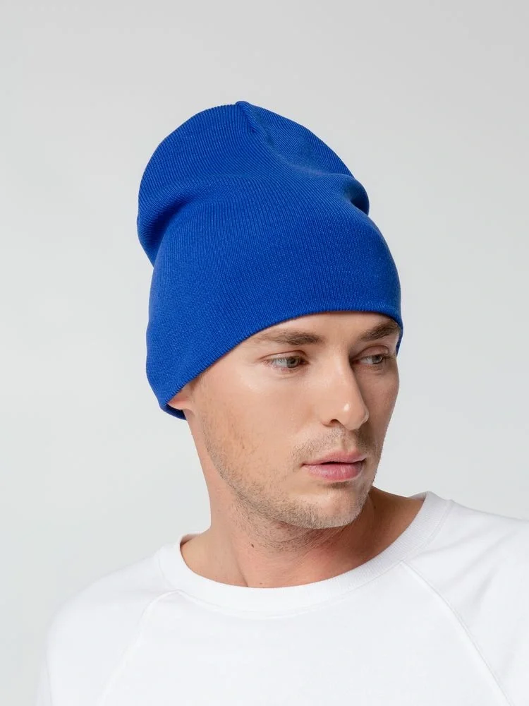 Шапка Tube Top, синяя (василек) - фото 4