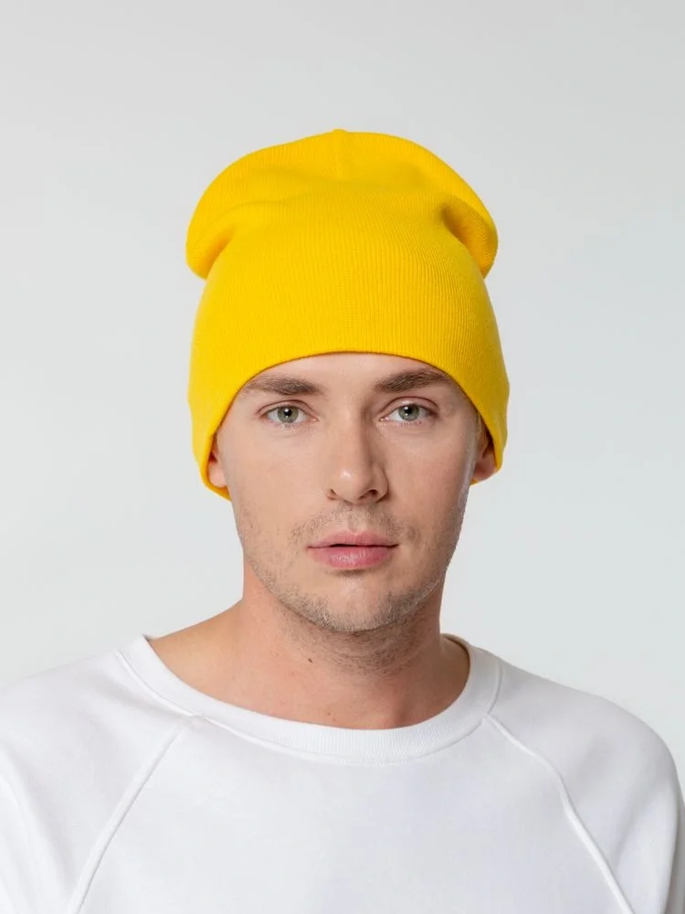 Шапка Tube Top, желтая - фото 4