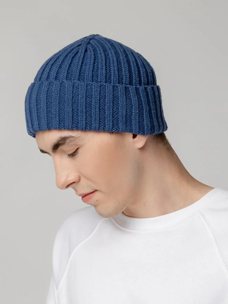 Шапка Uni, синяя - фото 6