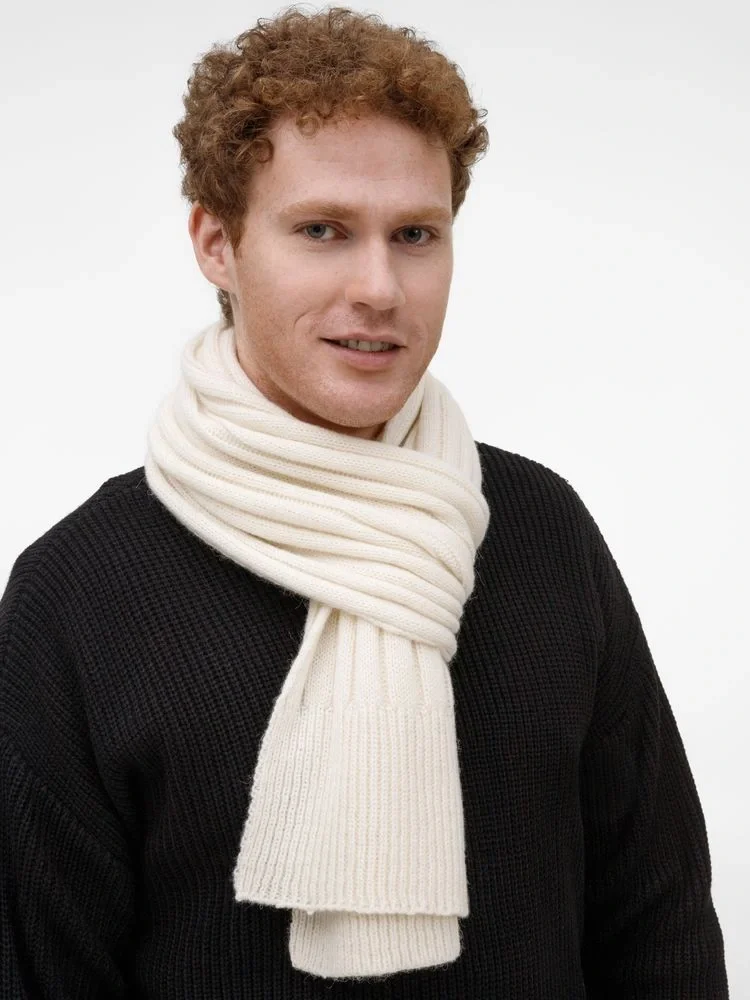 Шарф Bellish, белый (ванильный) - фото 5