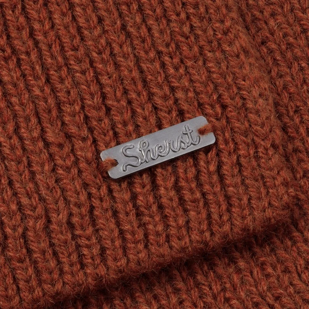 Шарф Bernard, коричневый (терракота) - фото 5