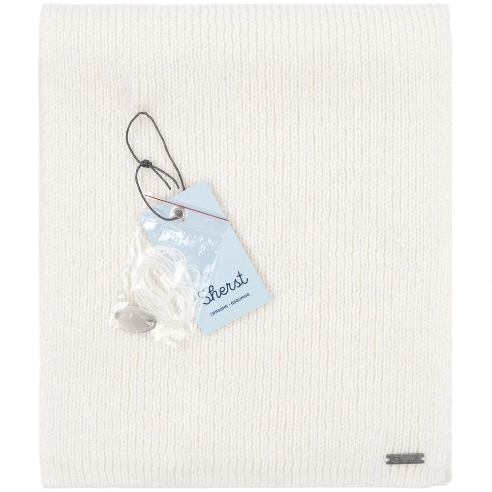 Шарф Bernard, молочно-белый - фото 6