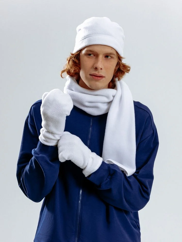 Шарф Fleecy, белый - фото 8