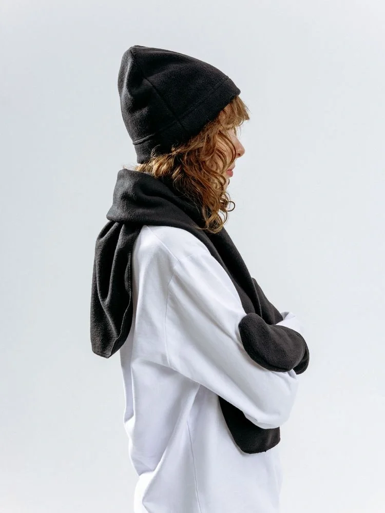 Шарф Fleecy, черный - фото 7