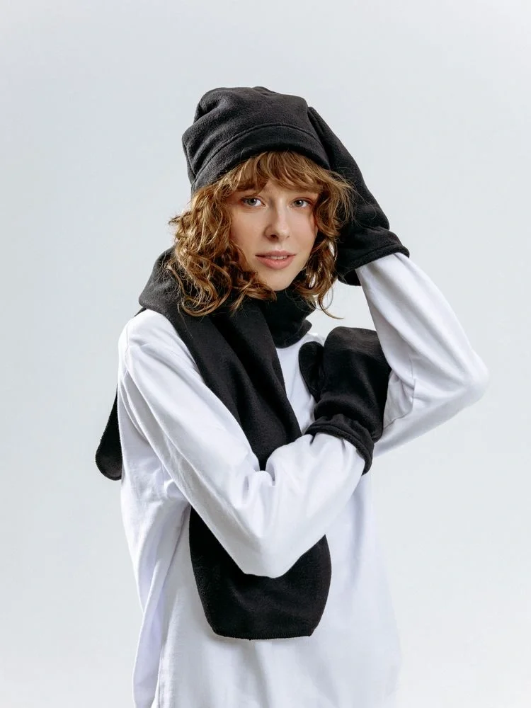 Шарф Fleecy, черный - фото 8