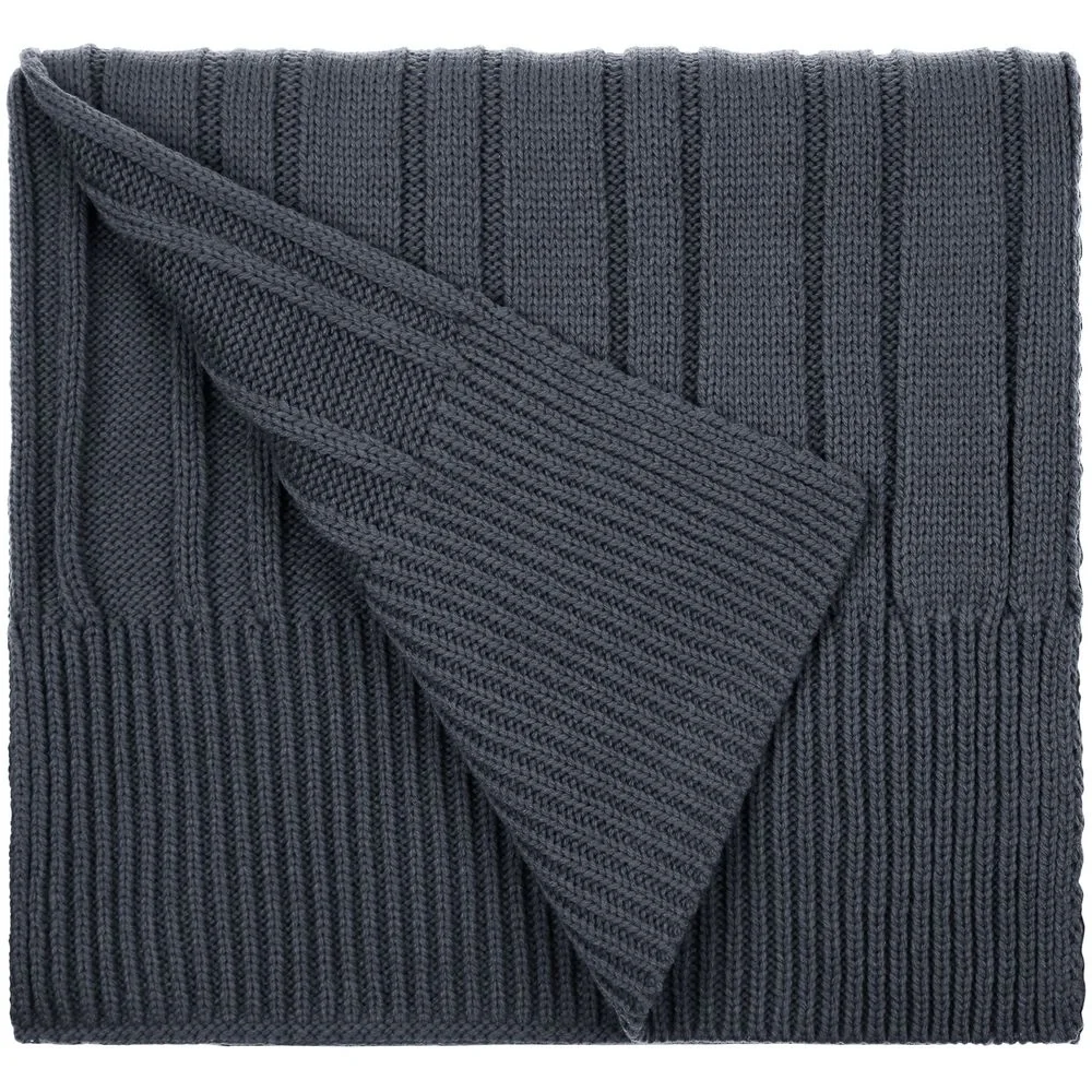 Шарф Knit Beat, серый (графит) - фото 1