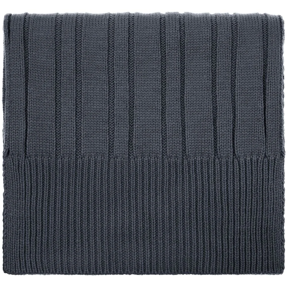 Шарф Knit Beat, серый (графит) - фото 2