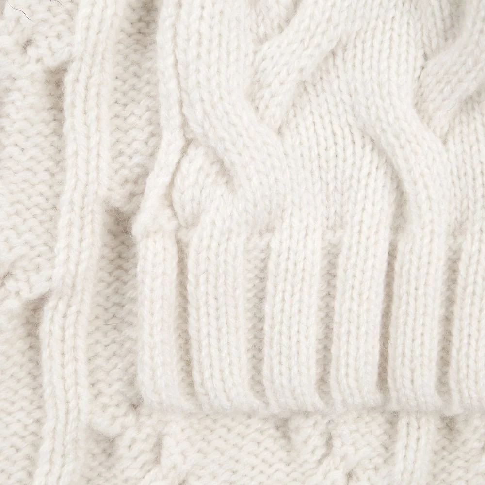 Шарф Loren, молочно-белый (ванильный) - фото 4