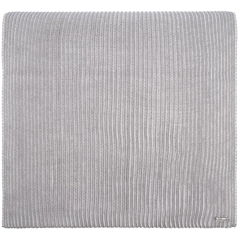 Шарф Nobilis, белый с серым - фото 1