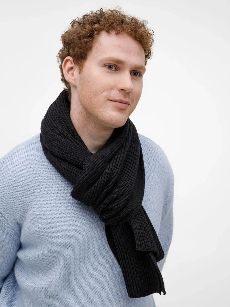 Шарф Nobilis Mono, черный - фото 5