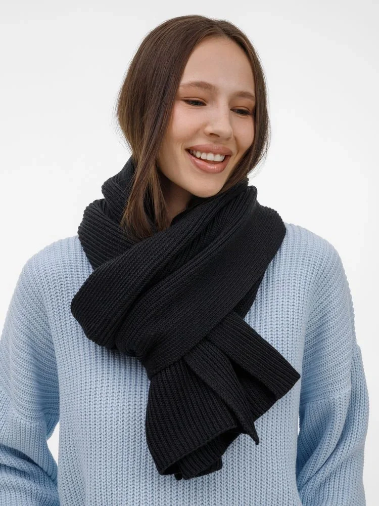 Шарф Nobilis Mono, черный - фото 6