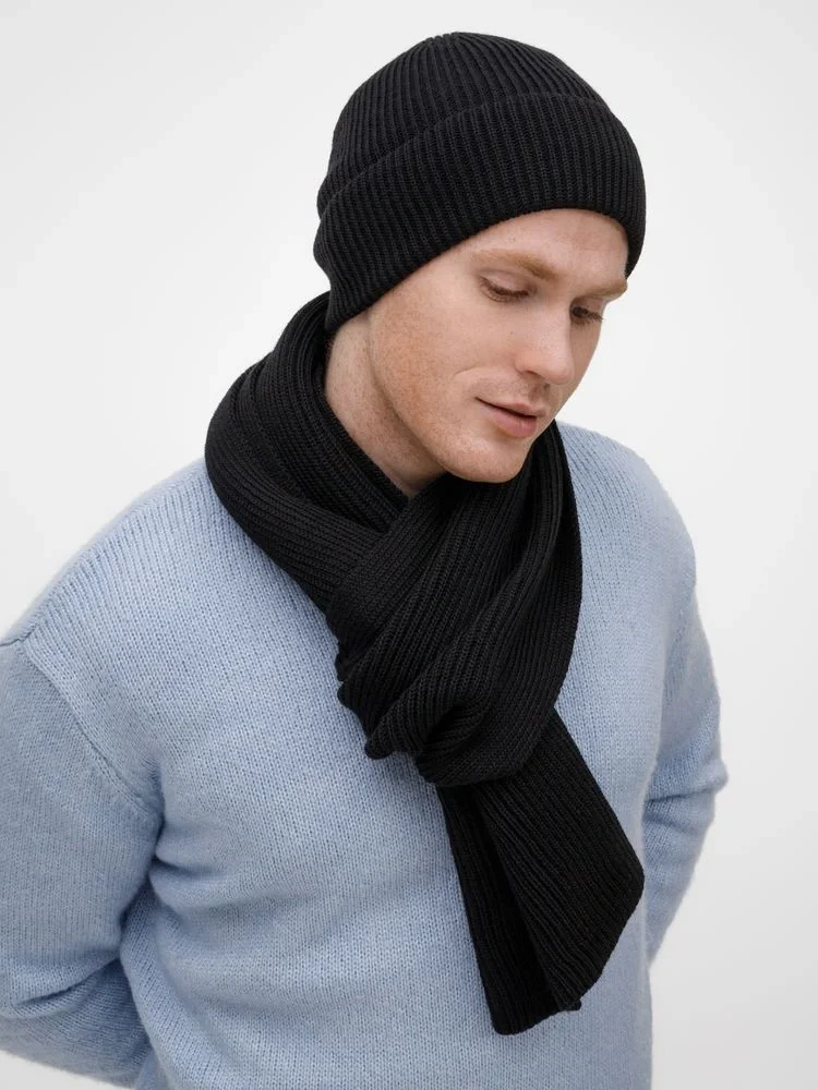 Шарф Nobilis Mono, черный - фото 7