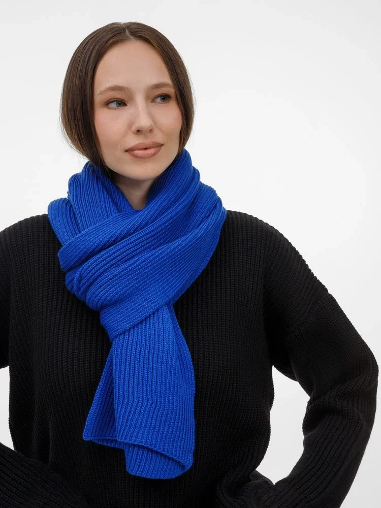 Шарф Nobilis Mono, ярко-синий - фото 6