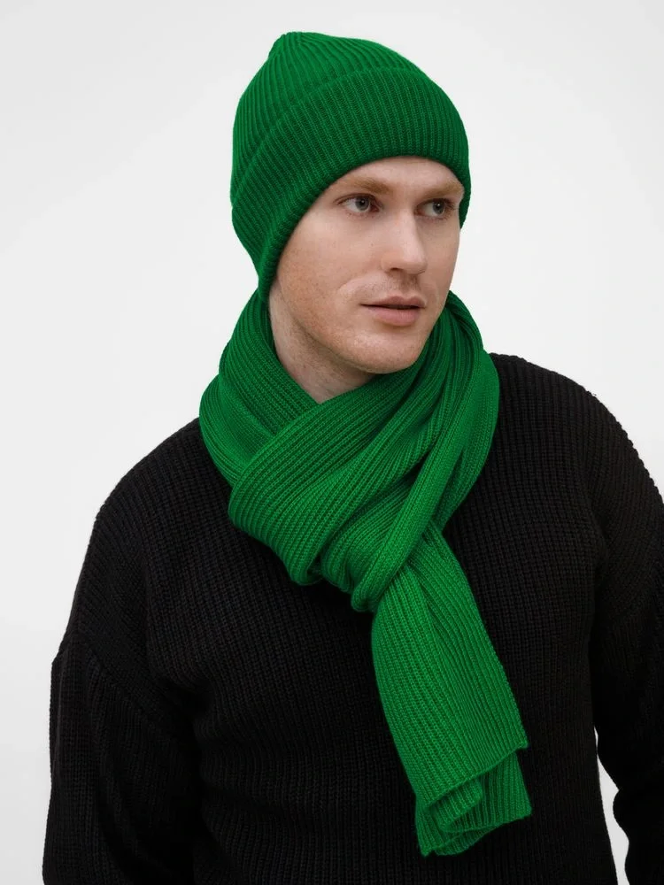 Шарф Nobilis Mono, ярко-зеленый - фото 7