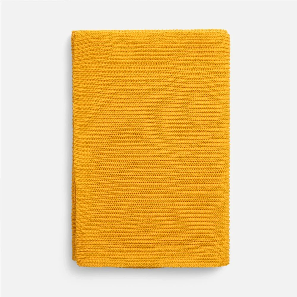 Шарф Nobilis Mono, желтый (медовый) - фото 3