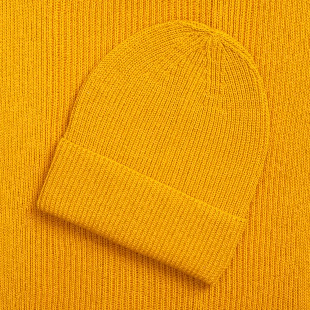 Шарф Nobilis Mono, желтый (медовый) - фото 4