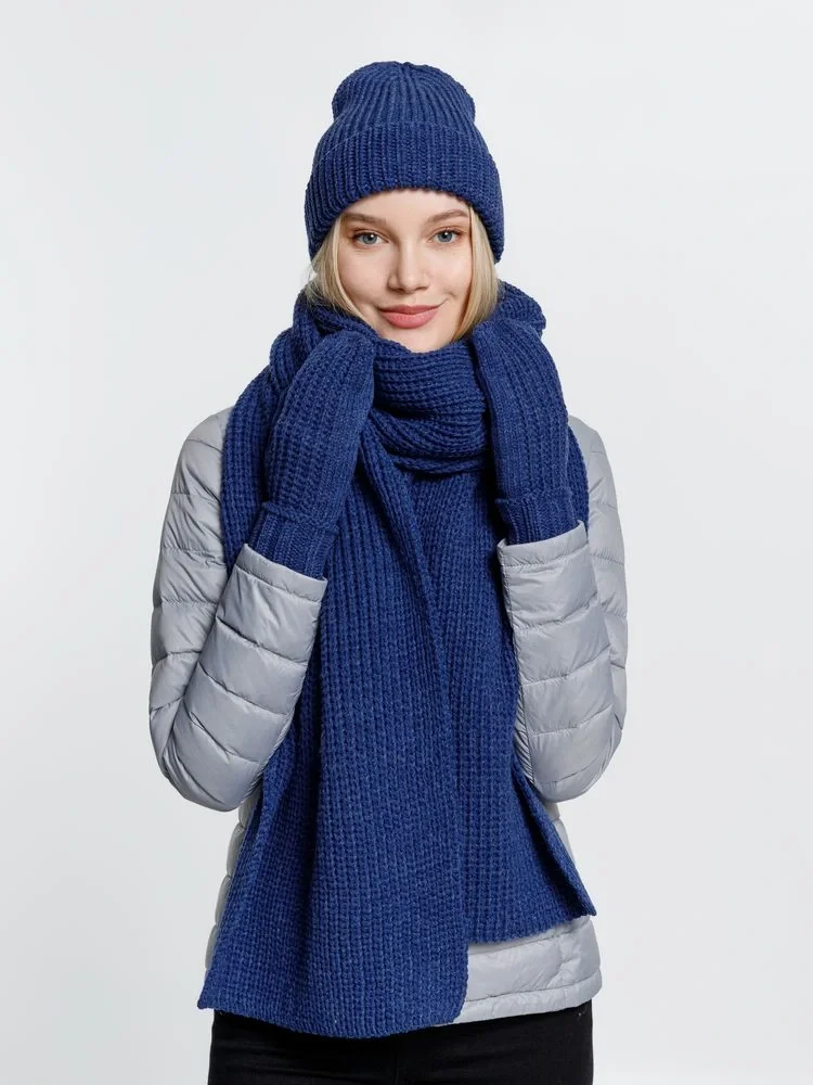 Шарф Nordkyn, синий меланж - фото 5