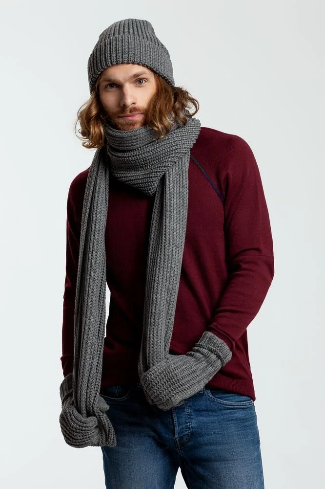 Шарф Nordkyn, темно-синий - фото 5