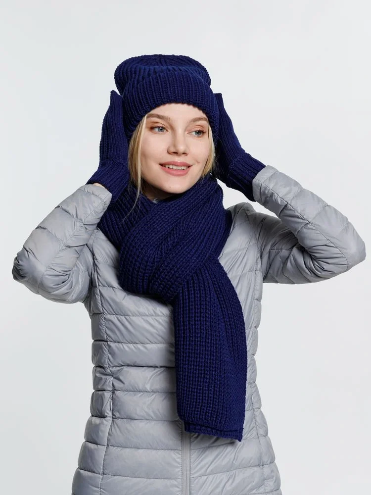 Шарф Nordkyn, темно-синий - фото 6