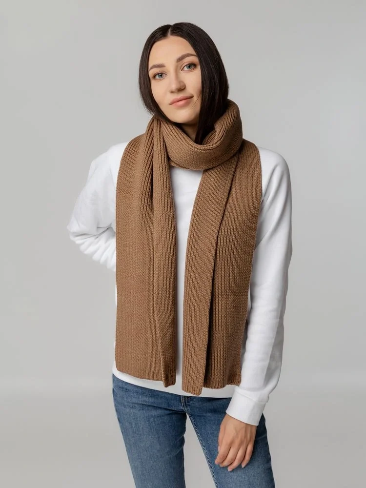 Шарф Tommi, бежевый меланж - фото 6