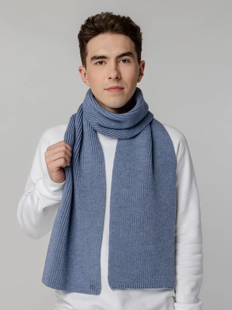 Шарф Tommi, голубой меланж - фото 6