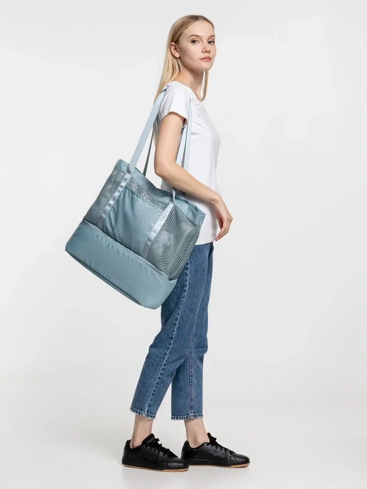 Шопер с термоотделением Verkko, серо-голубой - фото 6