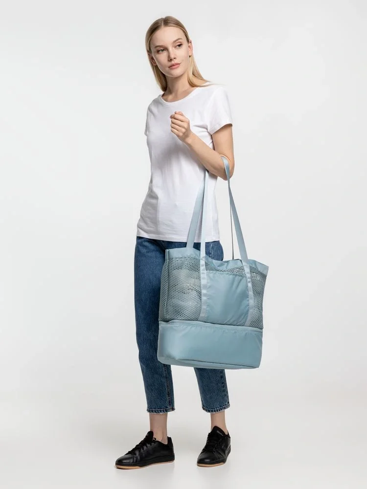 Шопер с термоотделением Verkko, серо-голубой - фото 8